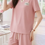 Casual White Edge Lapel Set - liwisi