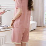 Casual White Edge Lapel Set - liwisi