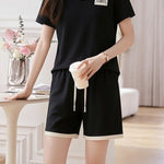 Casual White Edge Lapel Set - liwisi