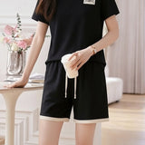 Casual White Edge Lapel Set - liwisi