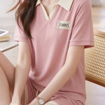 Casual White Edge Lapel Set - liwisi