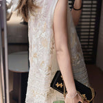 Elegant Embroidered Sleeveless Vest - liwisi