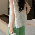 Elegant Embroidered Sleeveless Vest - liwisi