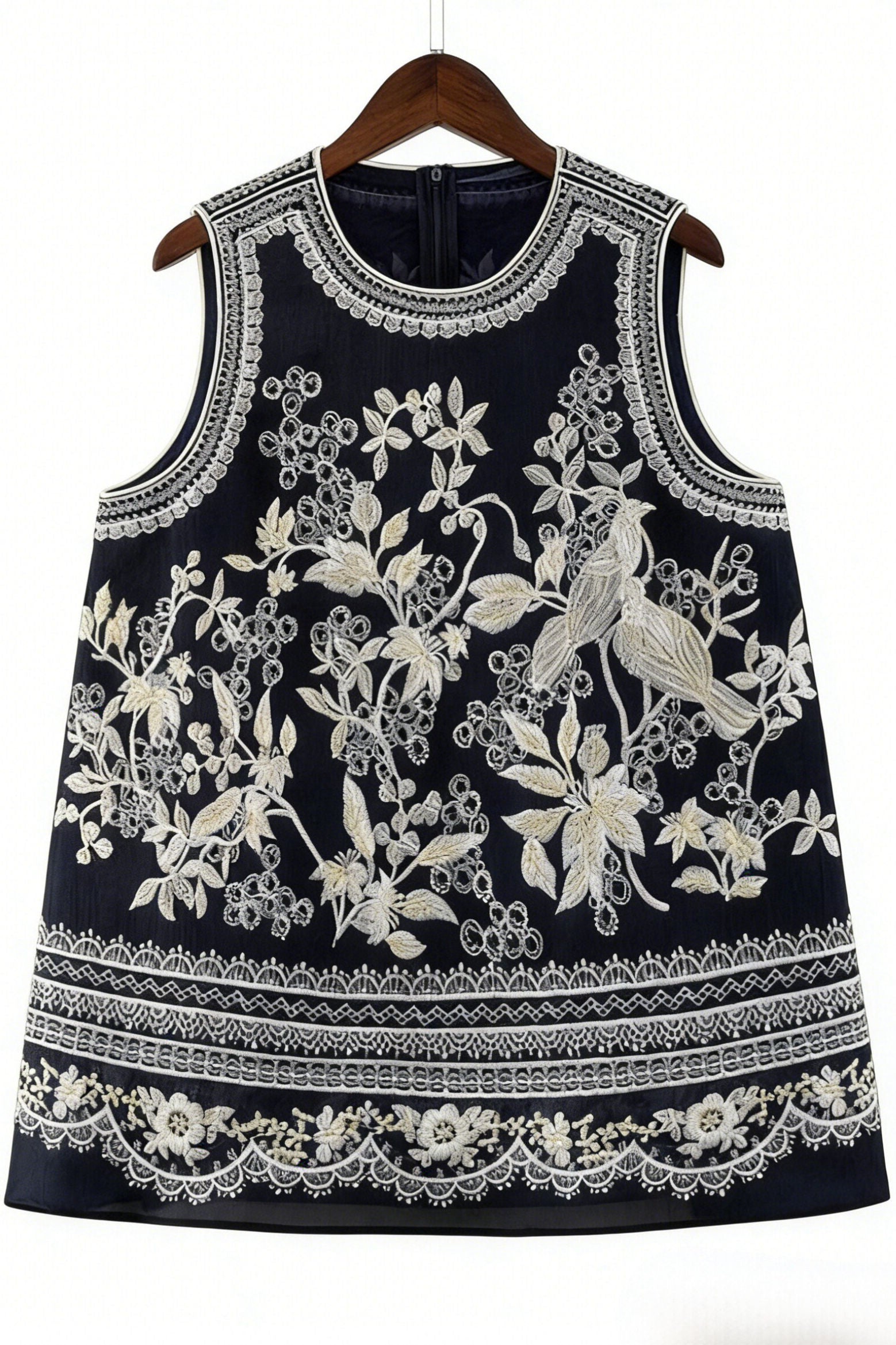 Elegant Embroidered Sleeveless Vest - liwisi