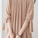 Casual Lantern Sleeve Short Sleeve Shirt - liwisi