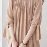 Casual Lantern Sleeve Short Sleeve Shirt - liwisi