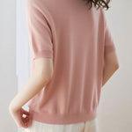 Casual Loose Versatile Color Block Knit Sweater - liwisi