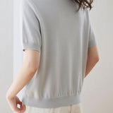 Casual Loose Versatile Color Block Knit Sweater - liwisi