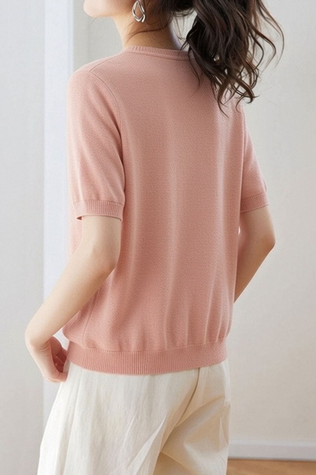 Casual Loose Versatile Color Block Knit Sweater - liwisi