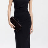 Elegant Pleated Slim Fit Dress - liwisi