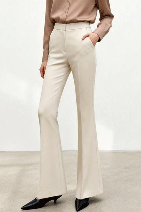 Casual High Waist Drape Straight Pants - liwisi