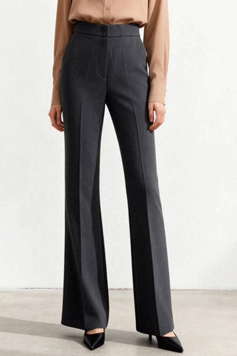Casual High Waist Drape Straight Pants - liwisi