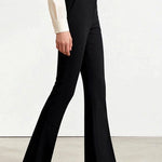 Casual High Waist Drape Straight Pants - liwisi