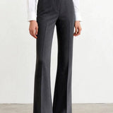 Casual High Waist Drape Straight Pants - liwisi