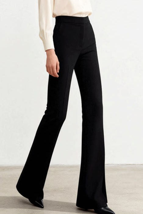 Casual High Waist Drape Straight Pants - liwisi