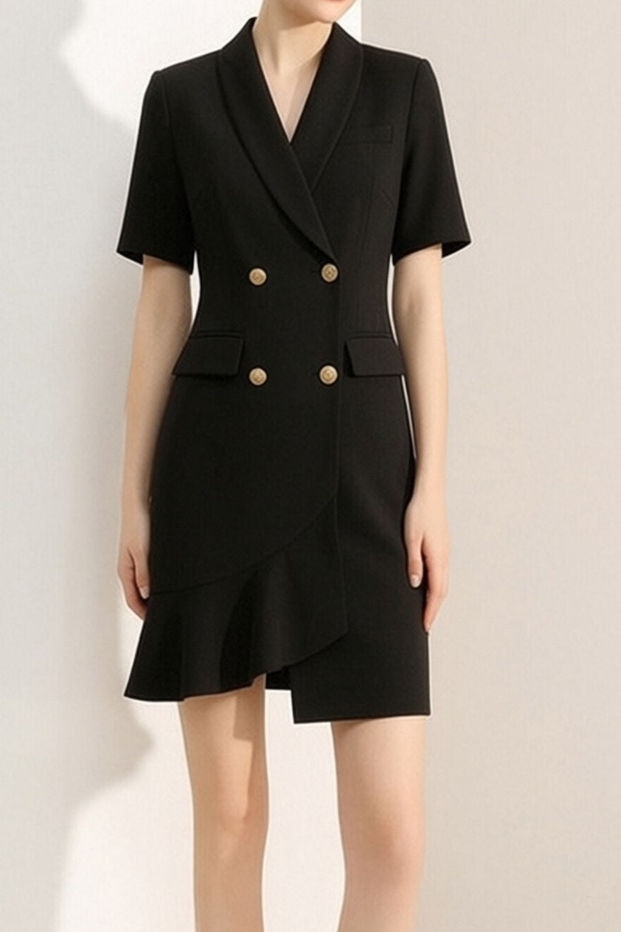 Elegant Waist Blazer Dress - liwisi
