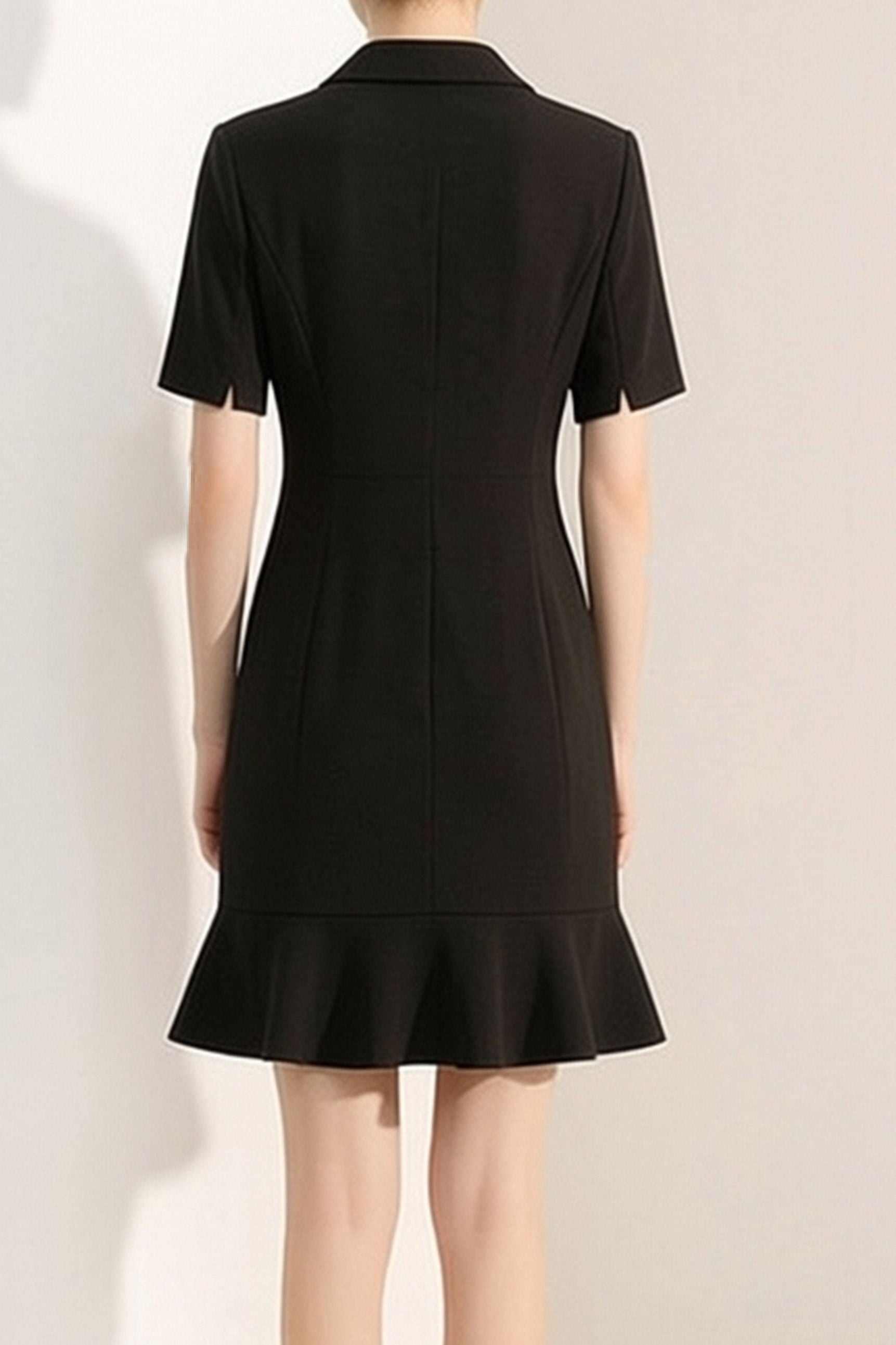 Elegant Waist Blazer Dress - liwisi