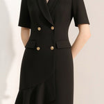 Elegant Waist Blazer Dress - liwisi