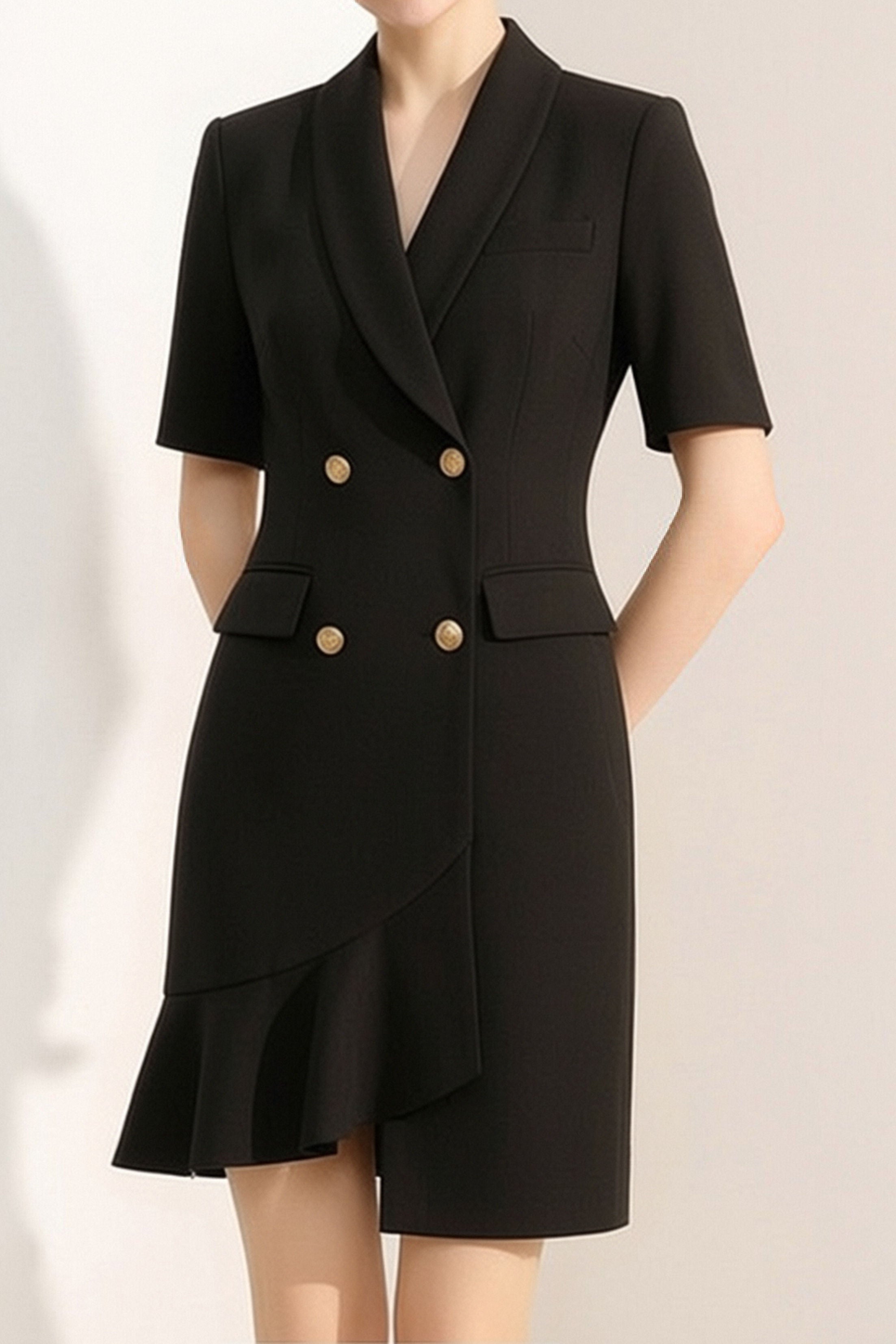 Elegant Waist Blazer Dress - liwisi