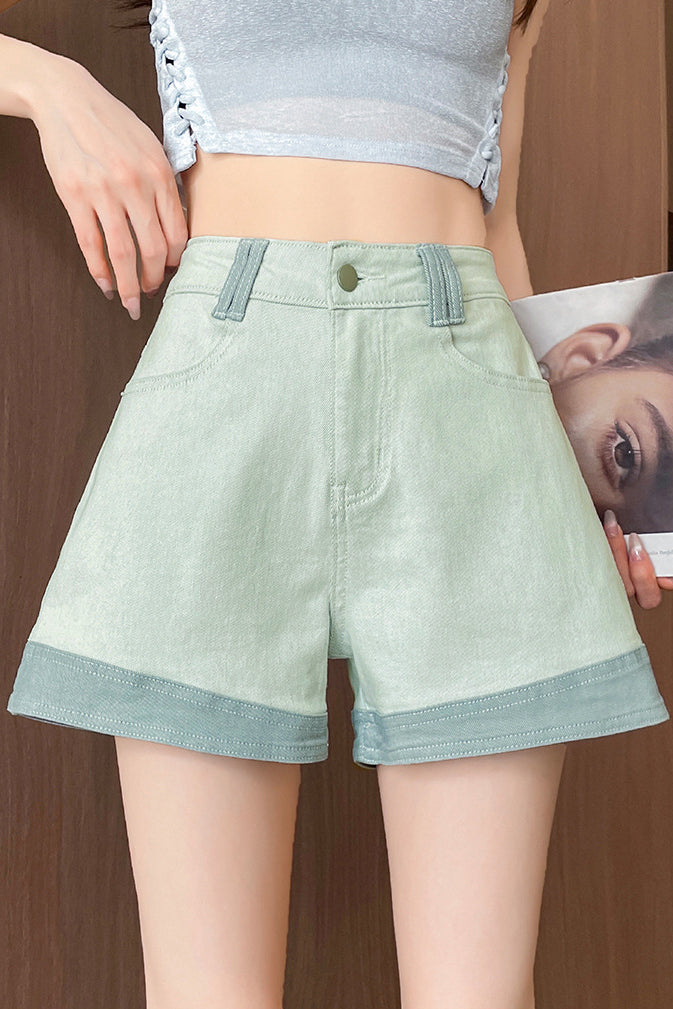 Casual Spliced A-Line Jeans - liwisi