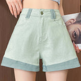 Casual Spliced A-Line Jeans - liwisi