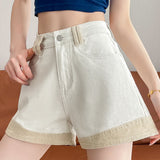 Casual Spliced A-Line Jeans - liwisi