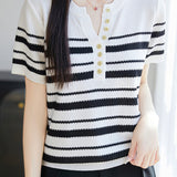 Casual Half Placket Half Sleeve T-Shirt - liwisi