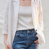 Casual Versatile Linen Cotton Blended Suit Set - liwisi