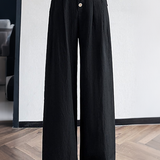Casual Commute High Waist Drape Wide Leg Pants - liwisi