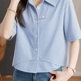 Casual Commute Design Sense Shirt - liwisi