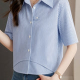 Casual Commute Design Sense Shirt - liwisi