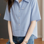 Casual Commute Design Sense Shirt - liwisi