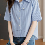 Casual Commute Design Sense Shirt - liwisi