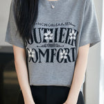 Casual Daily Letter Printed Knit Sweater - liwisi