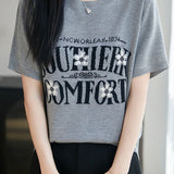 Casual Daily Letter Printed Knit Sweater - liwisi