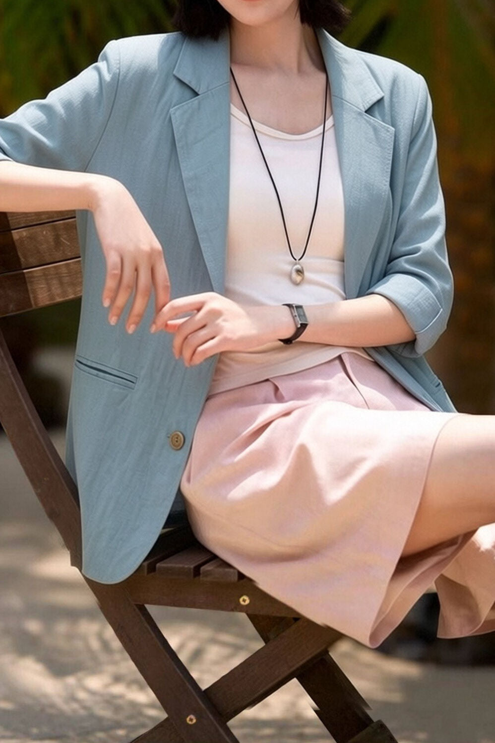 Casual Daily Linen Cotton Blazer - liwisi