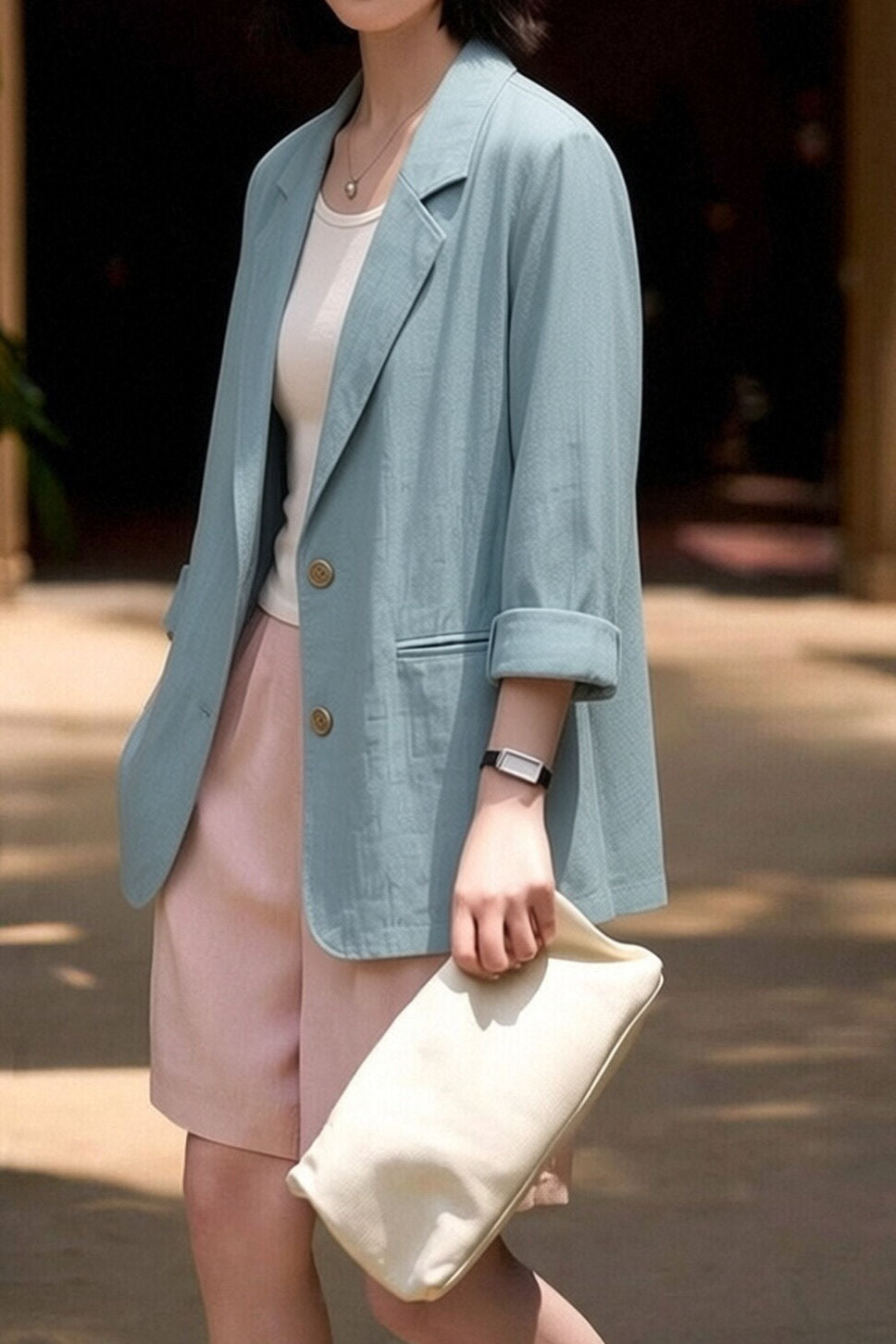 Casual Daily Linen Cotton Blazer - liwisi