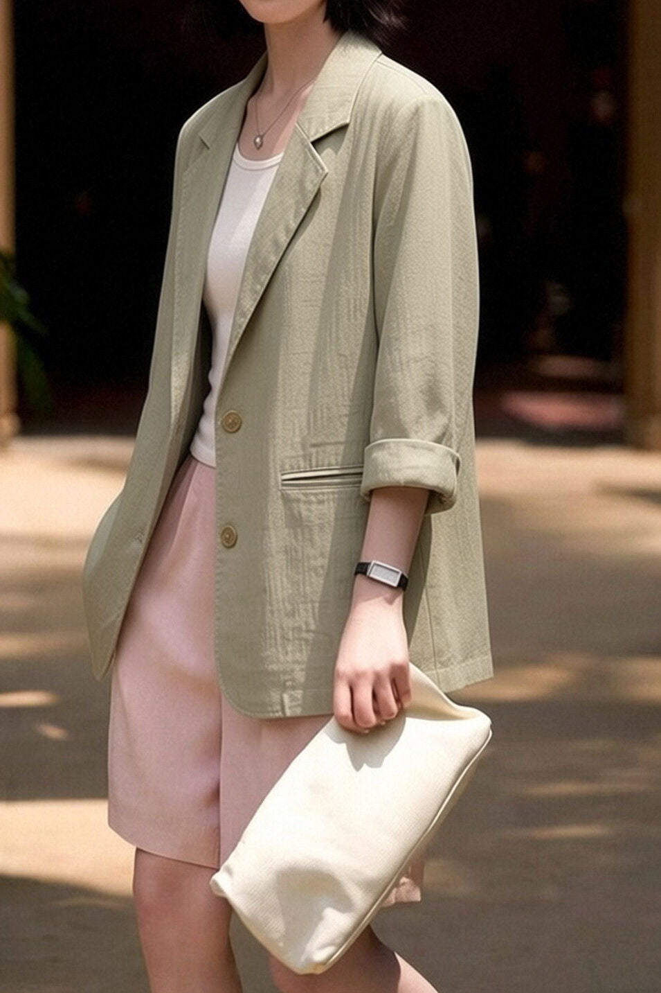 Casual Daily Linen Cotton Blazer - liwisi