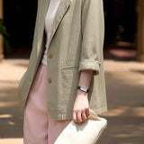 Casual Daily Linen Cotton Blazer - liwisi