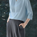 Casual Daily Pleated Linen Shirt - liwisi
