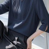 Casual Daily Pleated Linen Shirt - liwisi