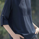 Casual Daily Pleated Linen Shirt - liwisi