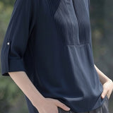 Casual Daily Pleated Linen Shirt - liwisi