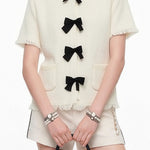 French Retro Bow Knit Jacket - liwisi