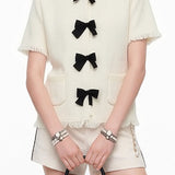 French Retro Bow Knit Jacket - liwisi