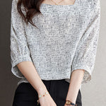 Elegant Commute Fun Printed T-Shirt - liwisi