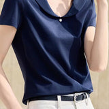 Casual Daily V-Neck T-Shirt - liwisi