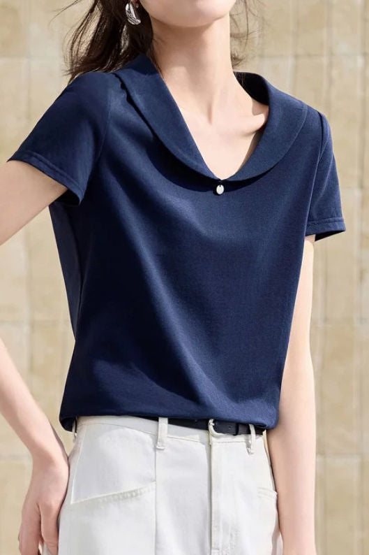 Casual Daily V-Neck T-Shirt - liwisi