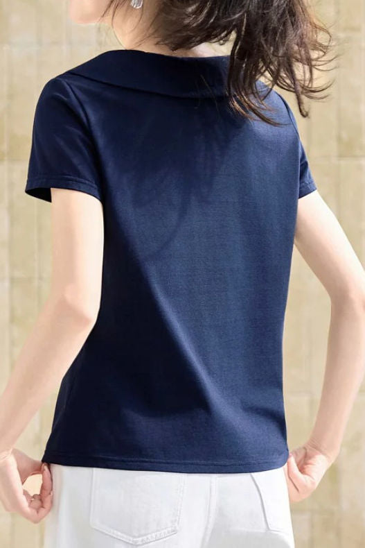 Casual Daily V-Neck T-Shirt - liwisi