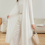 Casual Versatile Linen Sun Protection Long Knit Cardigan - liwisi